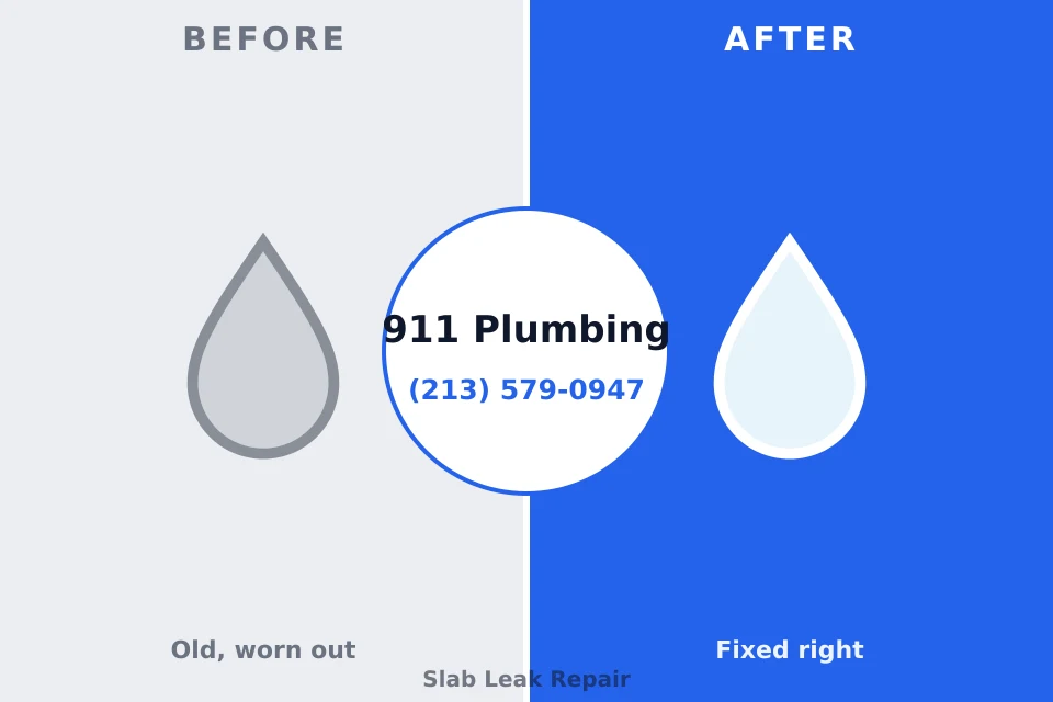 Before and after: plumbing repair Ball Ground, GA